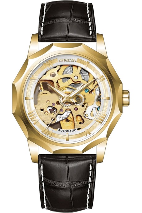 Invicta Objet D Art 69124 Reloj de Hombre - Movimiento Automático - Acero Inoxidable con Esfera Dorada - 42 mm - Image 1