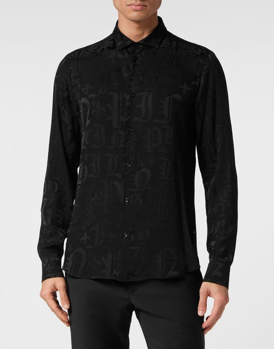 Camisa Slim Fit Monogram - Image 2