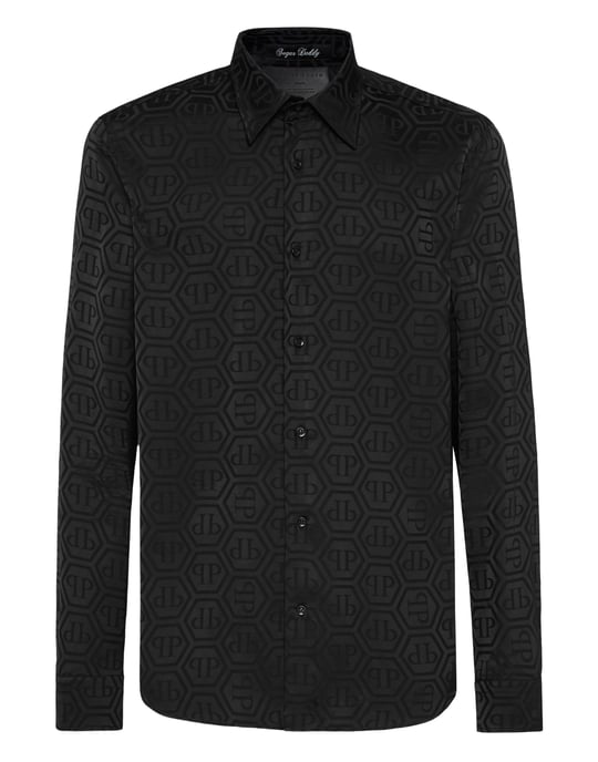 Camisa Slim Fit Monogram - Image 1