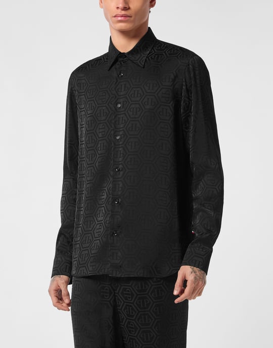 Camisa Slim Fit Monogram - Image 2