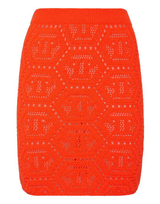 Falda Corta De Punto Monogram - Image 1