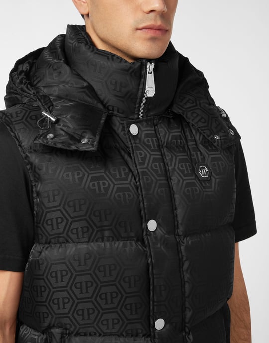 Chaqueta De Plumón Chaleco Monogram - Image 3