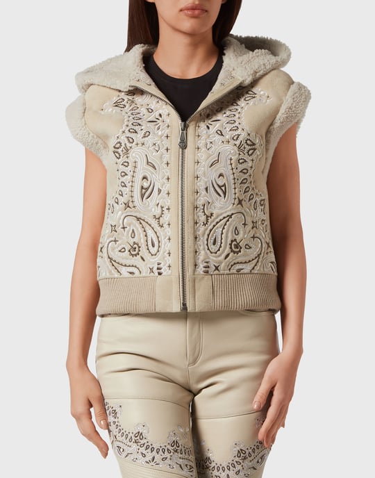 Chaleco De Piel Paisley - Image 2