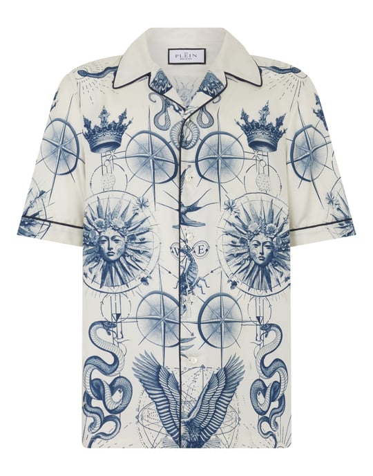 Silk Bowling Shirt All-Over Tattoo - Image 1