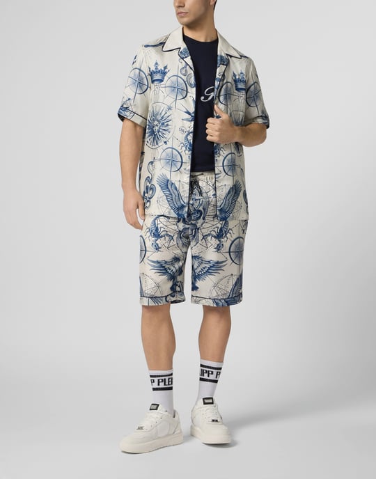 Silk Bowling Shirt All-Over Tattoo - Image 4