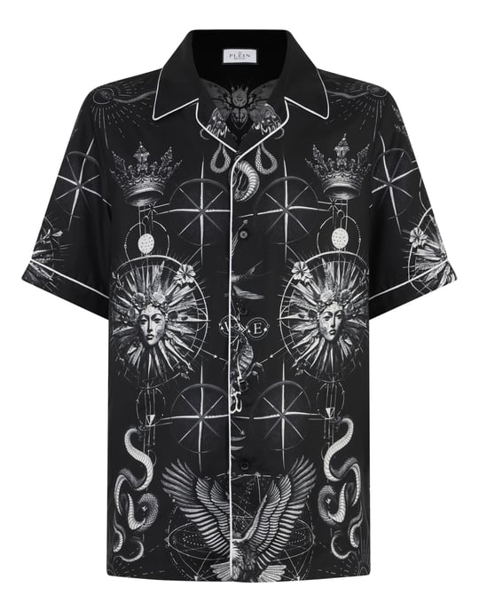 Silk Bowling Shirt All-Over Tattoo - Image 1