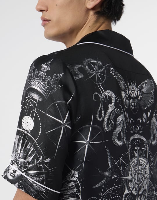 Silk Bowling Shirt All-Over Tattoo - Image 3