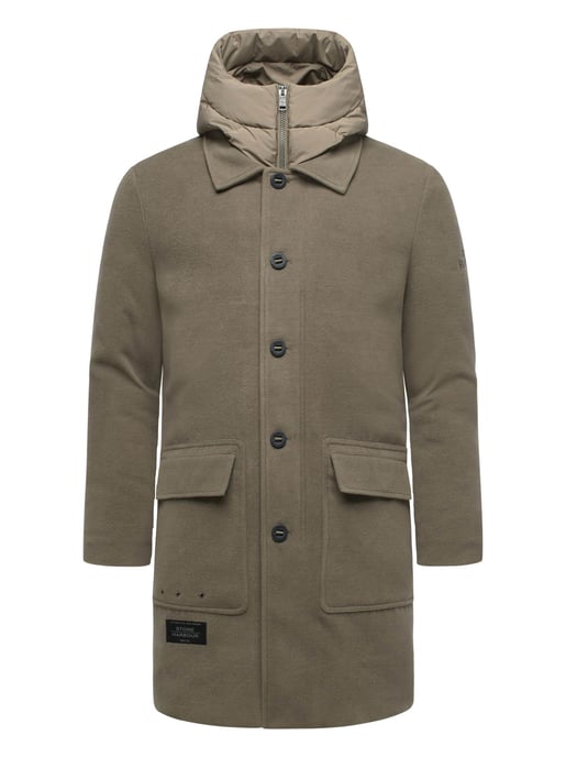 Abrigo para hombre Stone Harbour Thiagoo con interior desmontable y capucha - Image 2
