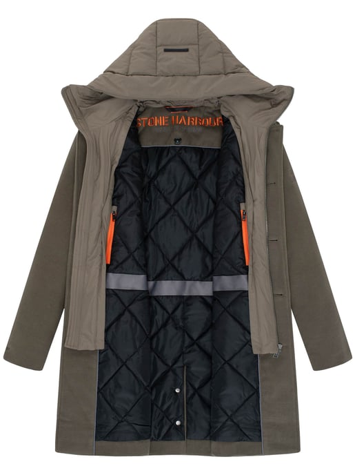 Abrigo para hombre Stone Harbour Thiagoo con interior desmontable y capucha - Image 5