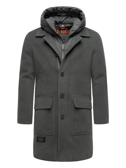 Abrigo para hombre Stone Harbour Thiagoo con interior desmontable y capucha - Image 1