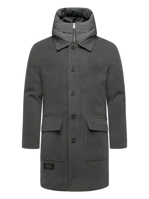 Abrigo para hombre Stone Harbour Thiagoo con interior desmontable y capucha - Image 2