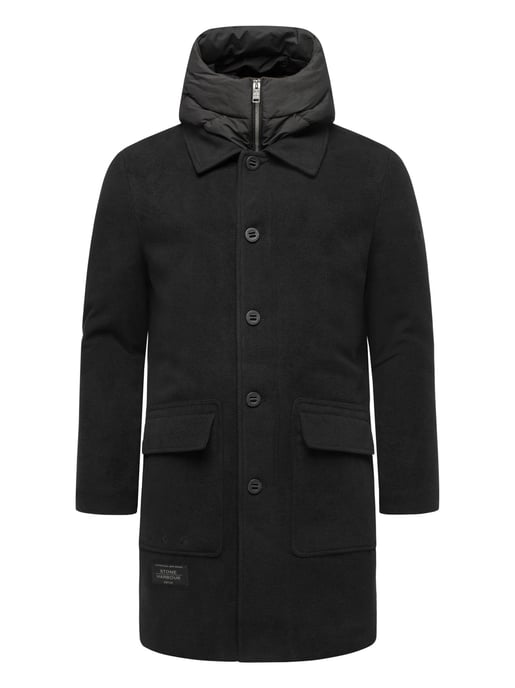 Abrigo para hombre Stone Harbour Thiagoo con interior desmontable y capucha - Image 2