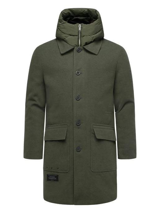 Abrigo para hombre Stone Harbour Thiagoo con interior desmontable y capucha - Image 2