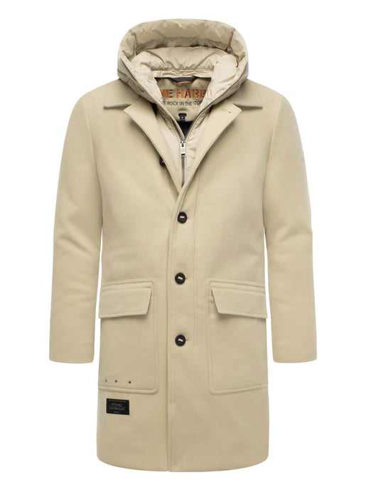 Abrigo para hombre Stone Harbour Thiagoo con interior desmontable y capucha - Image 1