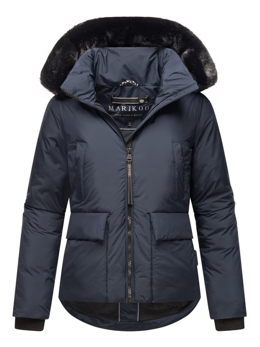 Chaqueta corta de invierno Marikoo con peluche y capucha – Morinaa - Image 1