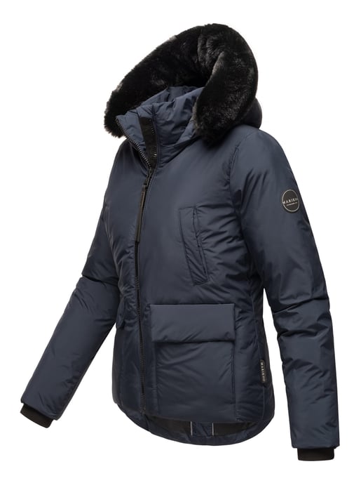 Chaqueta corta de invierno Marikoo con peluche y capucha – Morinaa - Image 3