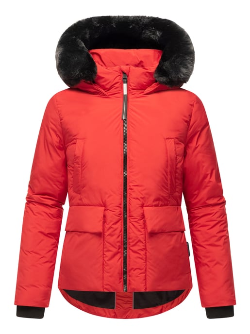 Chaqueta corta de invierno Marikoo con peluche y capucha – Morinaa - Image 2