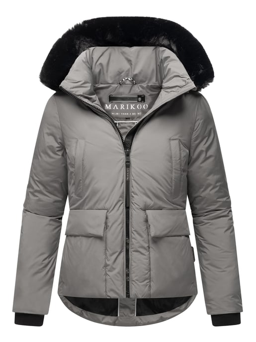 Chaqueta corta de invierno Marikoo con peluche y capucha – Morinaa - Image 1