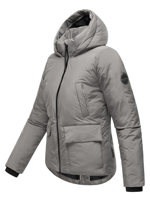 Chaqueta corta de invierno Marikoo con peluche y capucha – Morinaa - Image 4