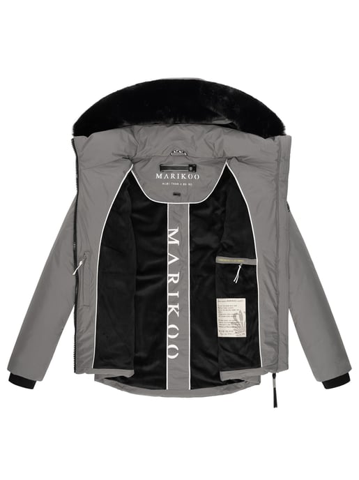 Chaqueta corta de invierno Marikoo con peluche y capucha – Morinaa - Image 6