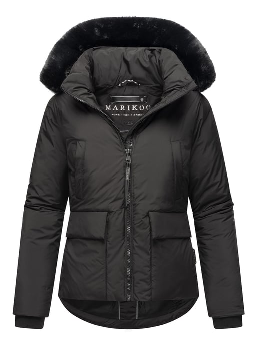 Chaqueta corta de invierno Marikoo con peluche y capucha – Morinaa - Image 1