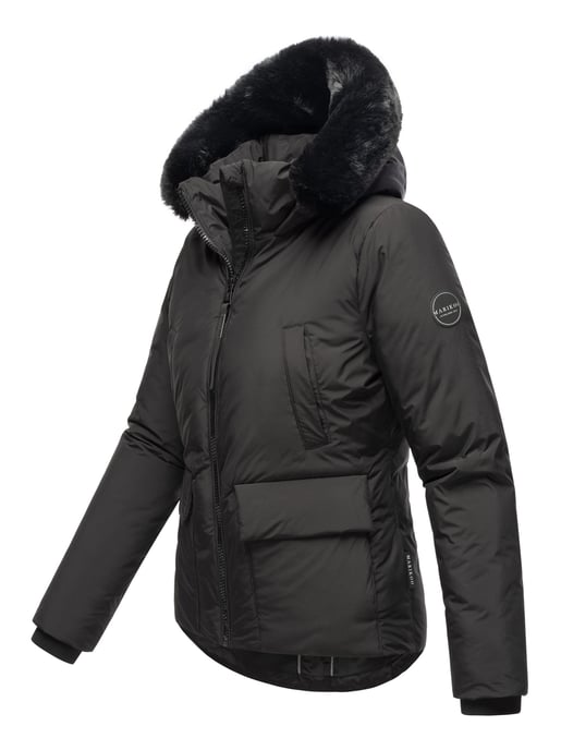 Chaqueta corta de invierno Marikoo con peluche y capucha – Morinaa - Image 3