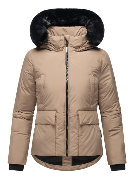Chaqueta corta de invierno Marikoo con peluche y capucha – Morinaa - Image 2