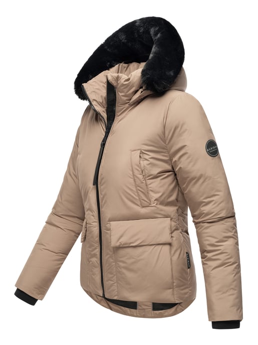 Chaqueta corta de invierno Marikoo con peluche y capucha – Morinaa - Image 3