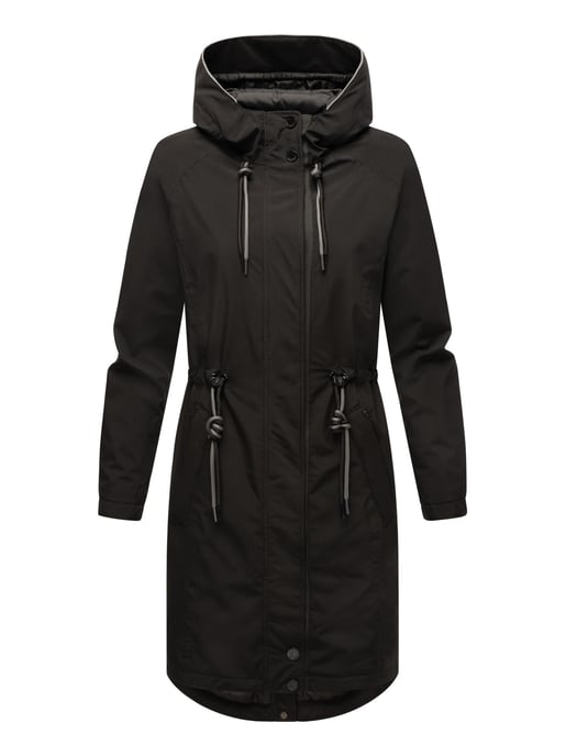 Chaqueta larga Marikoo con forro teddy & capucha – Megumii - Image 2