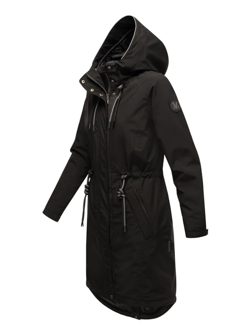 Chaqueta larga Marikoo con forro teddy & capucha – Megumii - Image 3