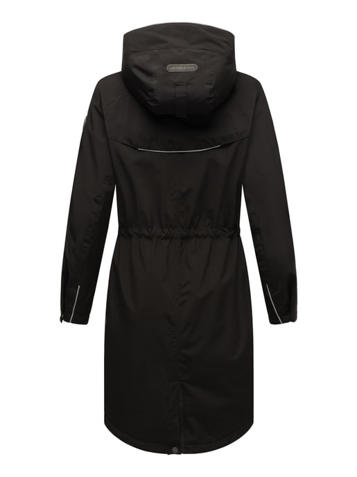 Chaqueta larga Marikoo con forro teddy & capucha – Megumii - Image 4