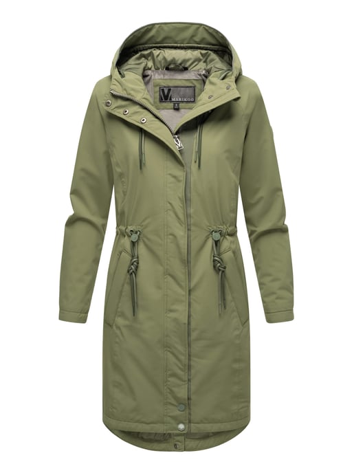 Chaqueta larga Marikoo con forro teddy & capucha – Megumii - Image 1