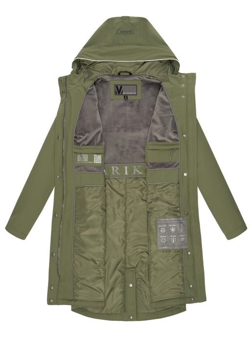 Chaqueta larga Marikoo con forro teddy & capucha – Megumii - Image 5