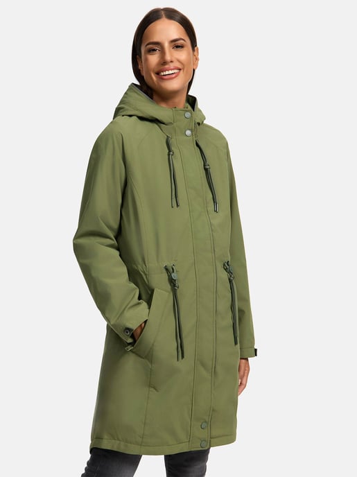Chaqueta larga Marikoo con forro teddy & capucha – Megumii - Image 6