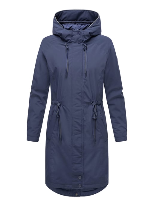 Chaqueta larga Marikoo con forro teddy & capucha – Megumii - Image 2