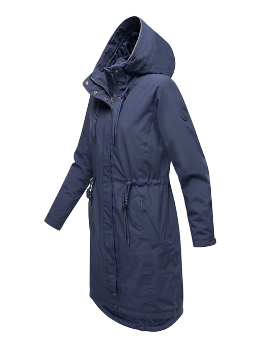 Chaqueta larga Marikoo con forro teddy & capucha – Megumii - Image 3