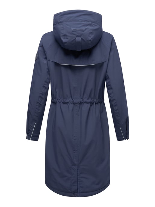 Chaqueta larga Marikoo con forro teddy & capucha – Megumii - Image 4