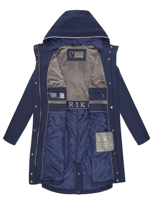 Chaqueta larga Marikoo con forro teddy & capucha – Megumii - Image 5