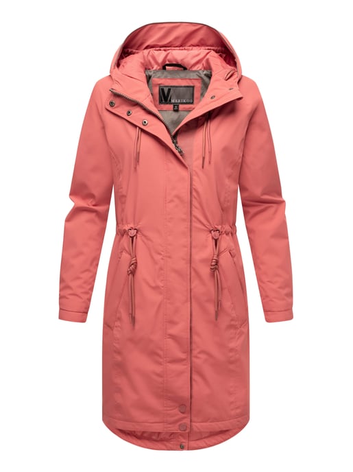 Chaqueta larga Marikoo con forro teddy & capucha – Megumii - Image 1