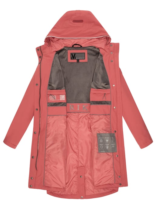 Chaqueta larga Marikoo con forro teddy & capucha – Megumii - Image 5