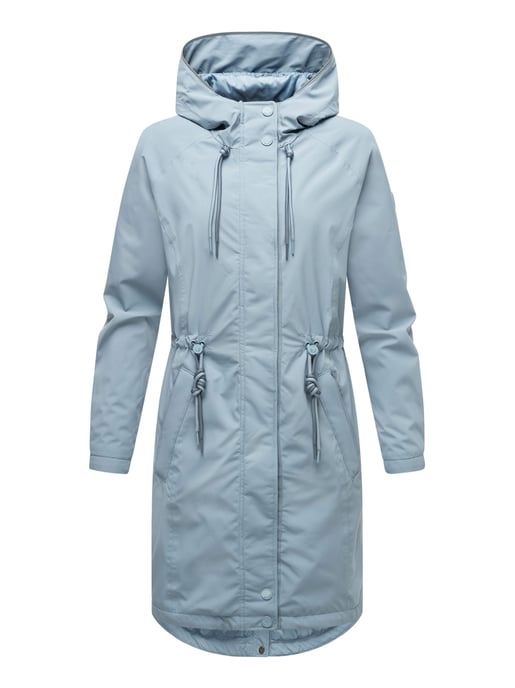 Chaqueta larga Marikoo con forro teddy & capucha – Megumii - Image 2