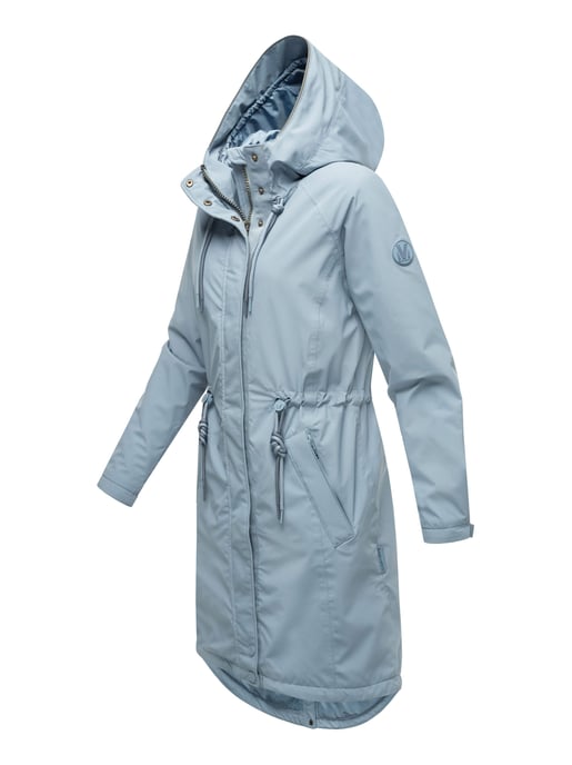 Chaqueta larga Marikoo con forro teddy & capucha – Megumii - Image 3