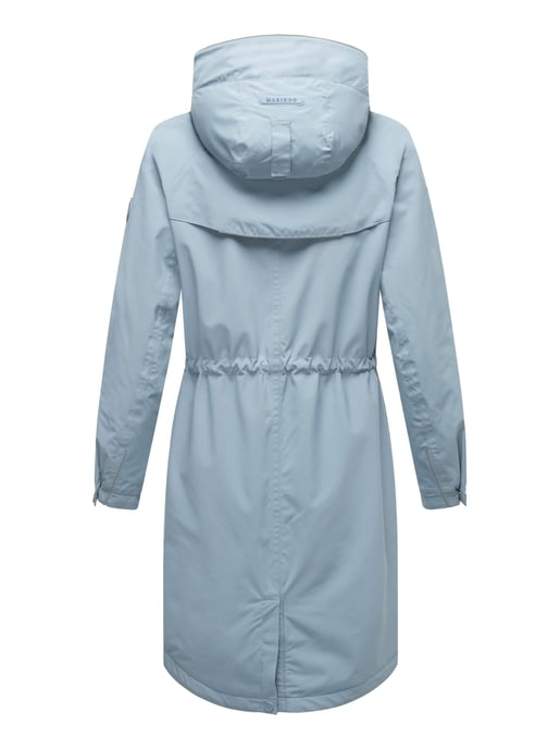 Chaqueta larga Marikoo con forro teddy & capucha – Megumii - Image 4