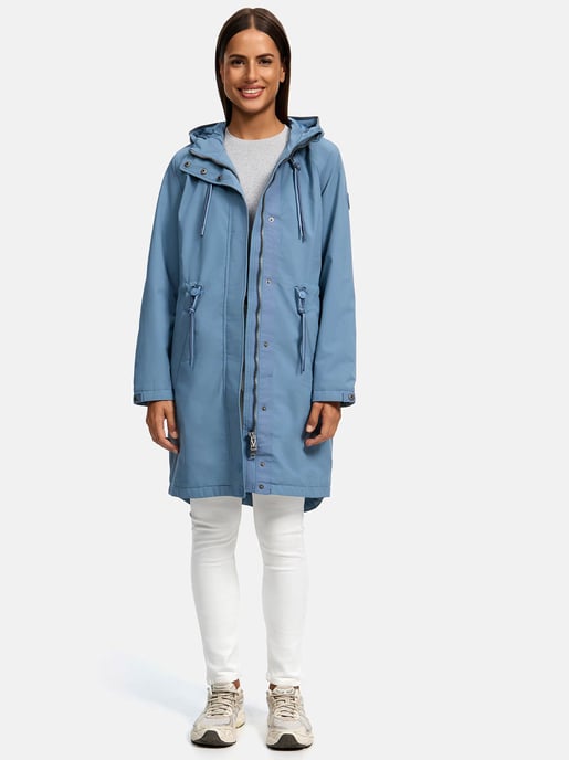 Chaqueta larga Marikoo con forro teddy & capucha – Megumii - Image 6