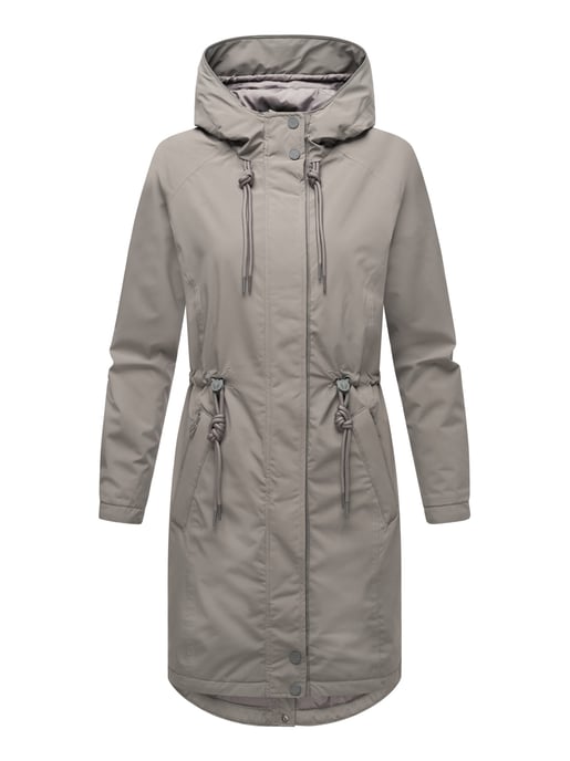 Chaqueta larga Marikoo con forro teddy & capucha – Megumii - Image 2
