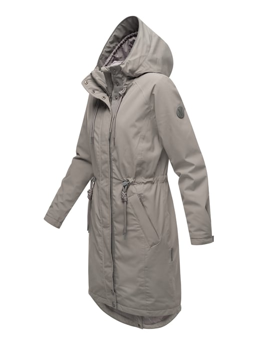 Chaqueta larga Marikoo con forro teddy & capucha – Megumii - Image 3