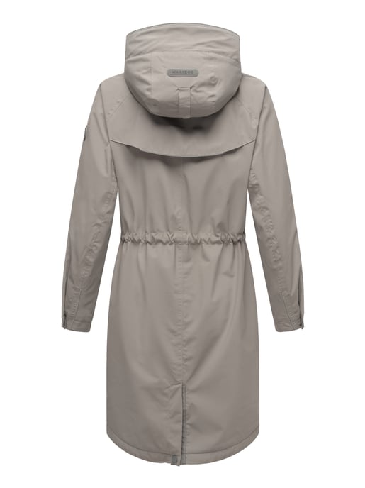 Chaqueta larga Marikoo con forro teddy & capucha – Megumii - Image 4