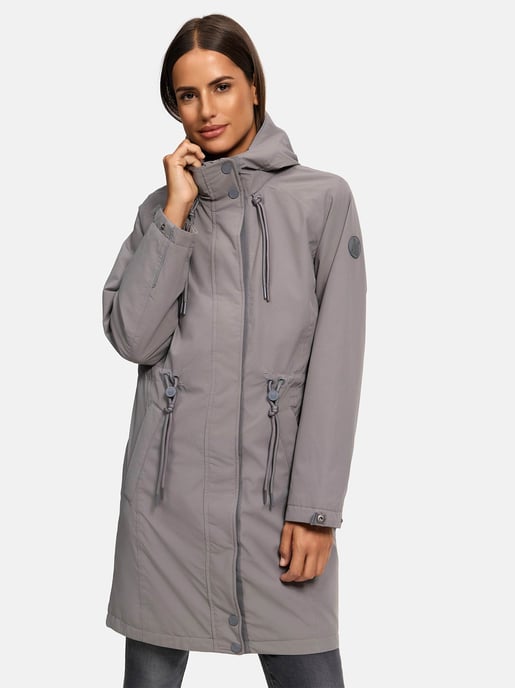 Chaqueta larga Marikoo con forro teddy & capucha – Megumii - Image 6