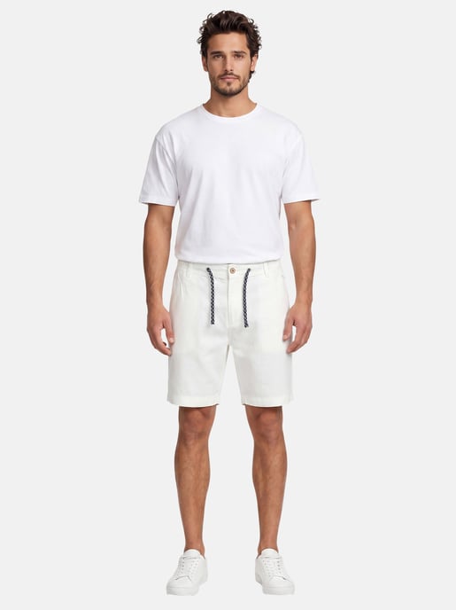 Pantalones cortos de hombre Indicode INBow de lino y algodón con cordón – ligeros y transpirables - Image 3