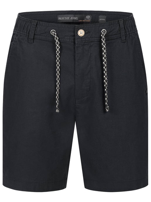 Pantalones cortos de hombre Indicode INBow de lino y algodón con cordón – ligeros y transpirables - Image 1